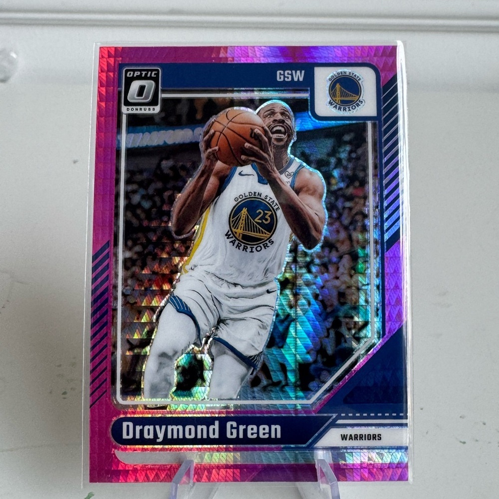 2024 2025 Panini Donruss Optic Prizm Draymond Green Pink Wave Mint condition